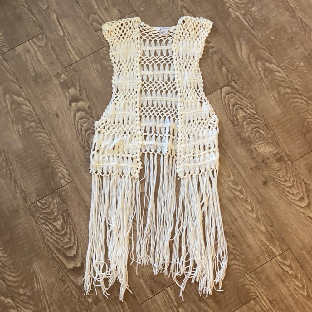 Crochet Fringe Vest